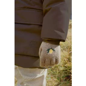 Konges Slojd Pamut Kesztyű - Lemon - 2 db-os szett