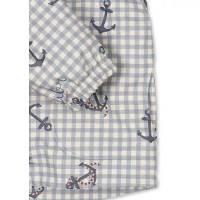   Konges Slojd Thermo Bélelt esőkabát+nadrág szett - Sailor Check 12 hó