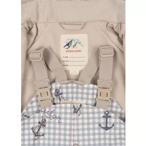   Konges Slojd Thermo Bélelt esőkabát+nadrág szett - Sailor Check 12 hó