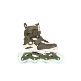 Konges Slojd Görkorcsolya LED Kerekekkel - Lemon Terepzöld