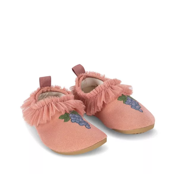 Konges Slojd Amandine fodros strandcipő - Powder Pink - 24-25