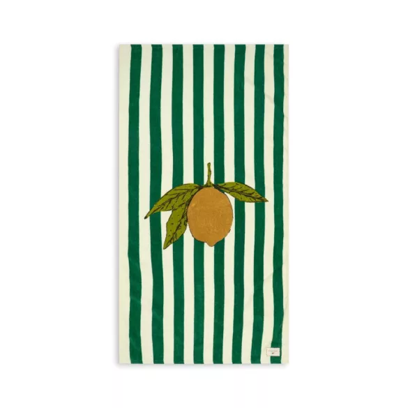 Konges Slojd Strandtörölköző - Antique Stripe - Lemon