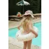 Konges Slojd Bowbow Napkalap - Blush Stripe - 2-4 év
