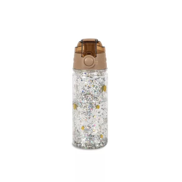 Konges Sløjd csillámos kulacs 400 ml - Lemon