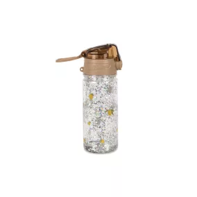 Konges Sløjd csillámos kulacs 400 ml - Lemon