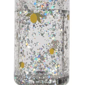 Konges Sløjd csillámos kulacs 400 ml - Lemon