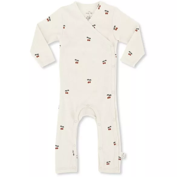 Újszülött Átlapolós Body - Cseresznye