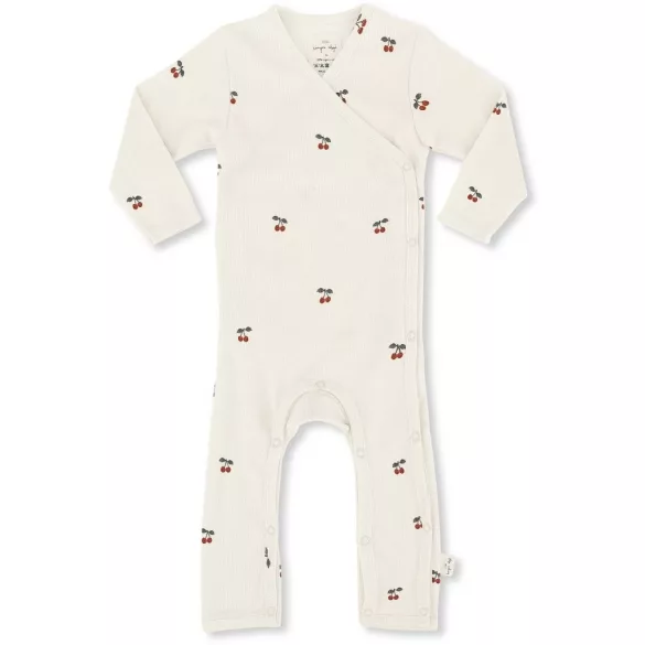 Újszülött Átlapolós Body - Cseresznye 62-es