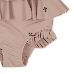   Konges Slojd Manuca fodros fürdőruha - Cherry Blush 5-6 év