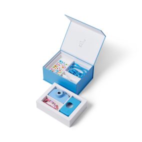   Lalarma Gyerek kamera szett ékszerdobozzal és matricákkal - Kék