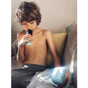   Lalarma Gyerek Karaoke szett - Bluetooth mikrofon és hangszóró - Kék