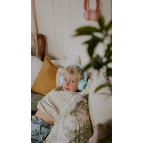   Lalarma vezeték nélküli gyerek fejhallgató színes fényekkel - Kék