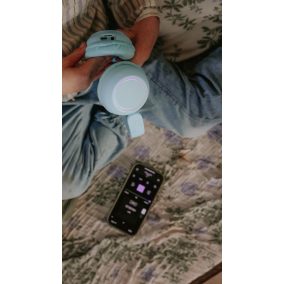   Lalarma vezeték nélküli gyerek fejhallgató színes fényekkel - Kék