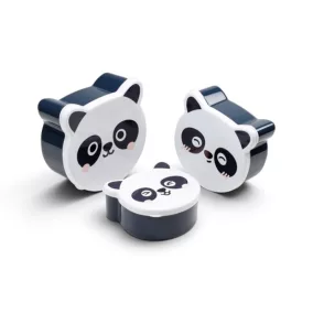Formatervezett Uzsonnás Doboz Szett - 3 db - Panda