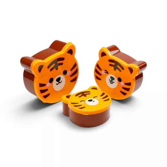 Formatervezett Uzsonnás Doboz Szett - 3 db - Tigris