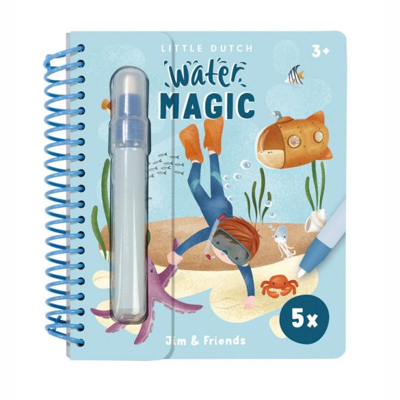 Little Dutch vízzel színező füzet - Jim és barátai