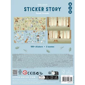 Little Dutch matrica szett - Forest Friends