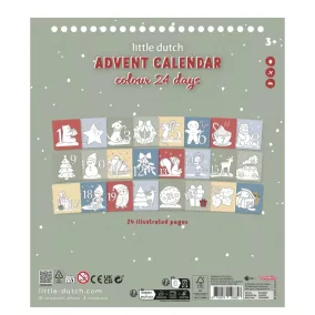 Little Dutch adventi kalendárium színező