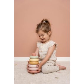 Little Dutch műanyag montessori torony - pink