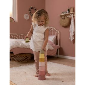 Little Dutch toronyépítő játék - pink