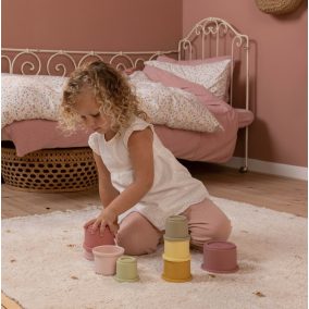 Little Dutch toronyépítő játék - pink