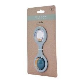 Little Dutch műanyag csörgő – kék