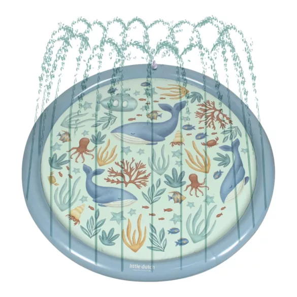 Little Dutch felfújható vízpermetező szőnyeg - Ocean World