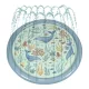 Little Dutch felfújható vízpermetező szőnyeg - Ocean World