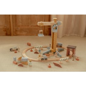 Little Dutch daru készlet vasúti sínpályával