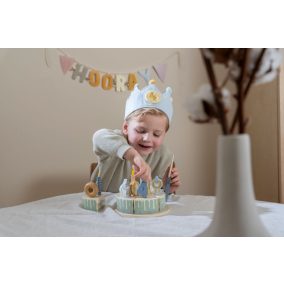 Little Dutch gyerek születésnapi korona számokkal - kék