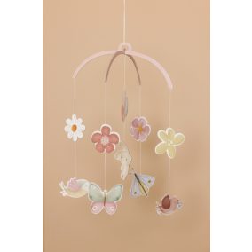   Little Dutch kiságyforgó kartonból - virágok és pillangók