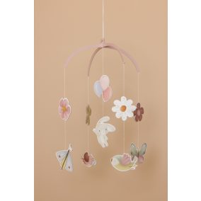   Little Dutch kiságyforgó kartonból - virágok és pillangók