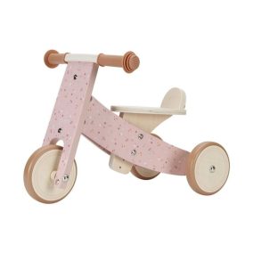 Little Dutch fa tricikli - pink virágok