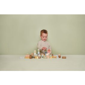   Little Dutch Fa építőkockák dobozban (50 db) - Little Farm