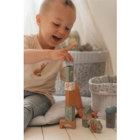 Little Dutch fa építőkocka 50 db - Forest Friends