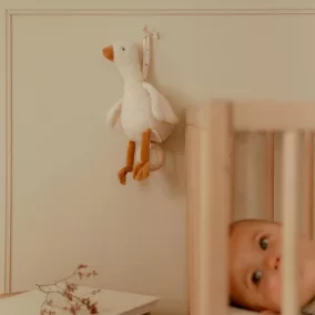   Little Dutch felhúzható zenélő gúnár - Newborn Naturals