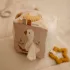 Little Dutch készségfejlesztő plüss kocka - Newborn Naturals