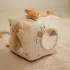 Little Dutch készségfejlesztő plüss kocka - Newborn Naturals