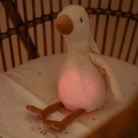   Little Dutch alvást segítő zenélő gúnár éjjeli fénnyel - Newborn Naturals