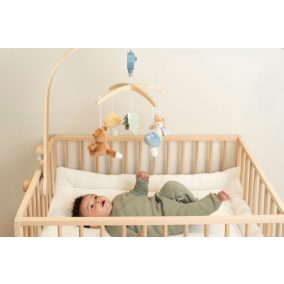   Little Dutch zenélő körforgó natúr fa vázzal - Forest Friends