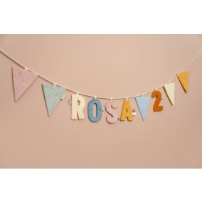 Little Dutch felfűzhető zászló - pink