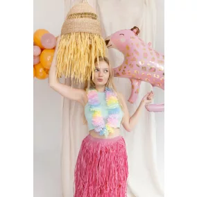 Pasztell hawaii nyaklánc - 1,2 m