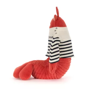 Jellycat plüss - Larry a homár csíkos pulcsiban