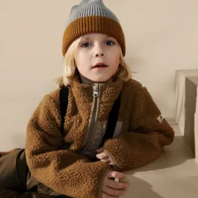 Liewood Gina kötött sapka - szürke/mustár 9-12 hó
