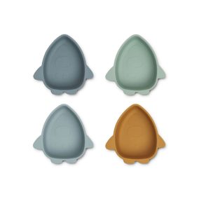 Liewood Iggy Mélytányér - 4 db-os szett - Űrhajók