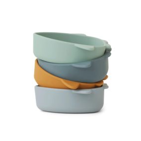 Liewood Iggy Mélytányér - 4 db-os szett - Űrhajók