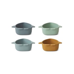 Liewood Iggy Mélytányér - 4 db-os szett - Űrhajók