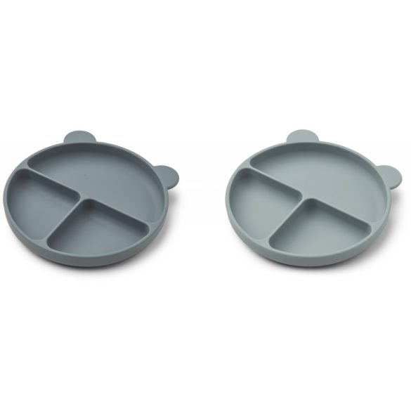 Liewood Merrick osztott tányér - Blue mix - 2 db-os szett