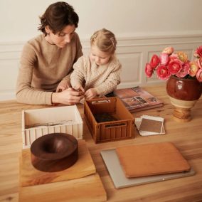   Liewood Weston Tároló láda S-méret - 2 db-os szett - Arany karamell