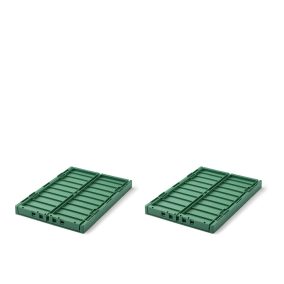   Liewood Weston Tároló láda M-méret - 2 db-os szett - Borostyánzöld